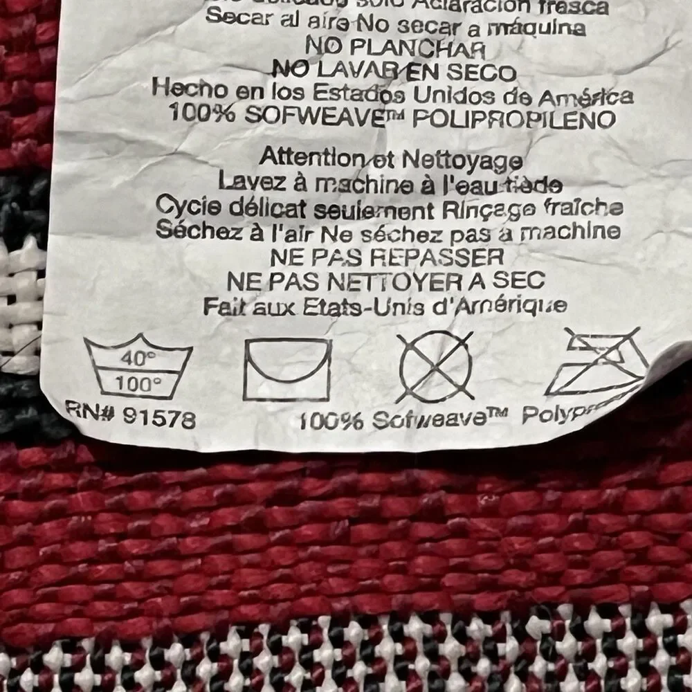 Vintage 1995 American Weavers Christmas Medley Tapestry Throw Blanket